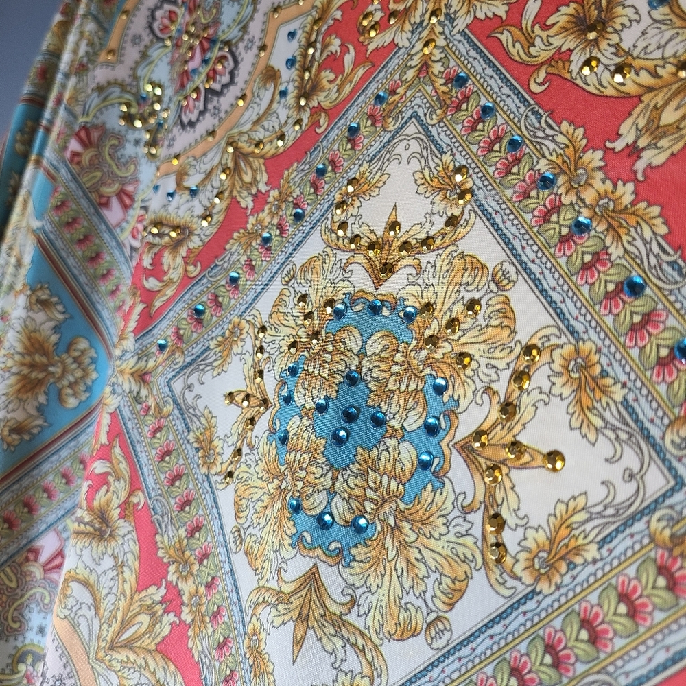 Style and co ethnic tribal blouse with rhinestones - Picture 2 of 6